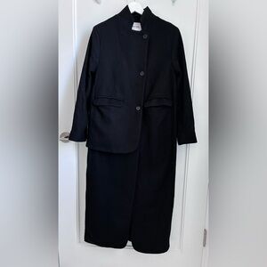 Henrik Vibskov black long coat